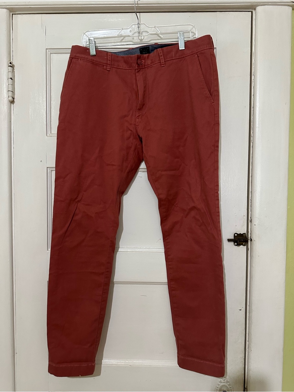 6 pairs!J. Crew Men's Chino Pants in Brick Redlotd 6 pair!!